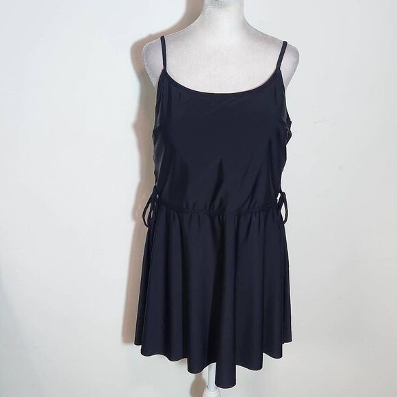 AI'MAGE Black Swim Dress with Matching Bottoms NWOT Size XXL - Picture 5 of 14
